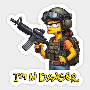 Tactical Yellow People Sticker